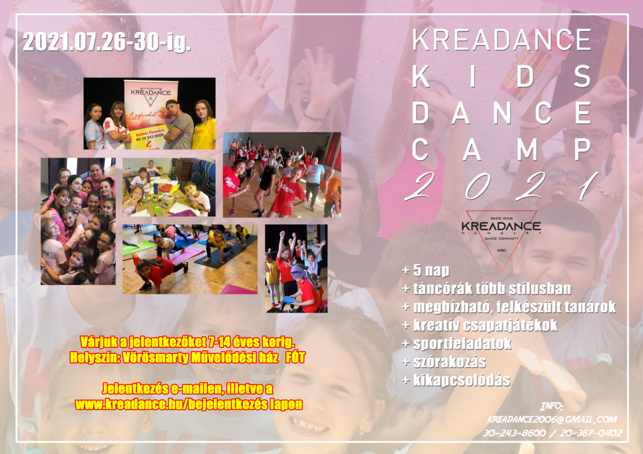 KREADANCE summer Camp 2021 terv 4